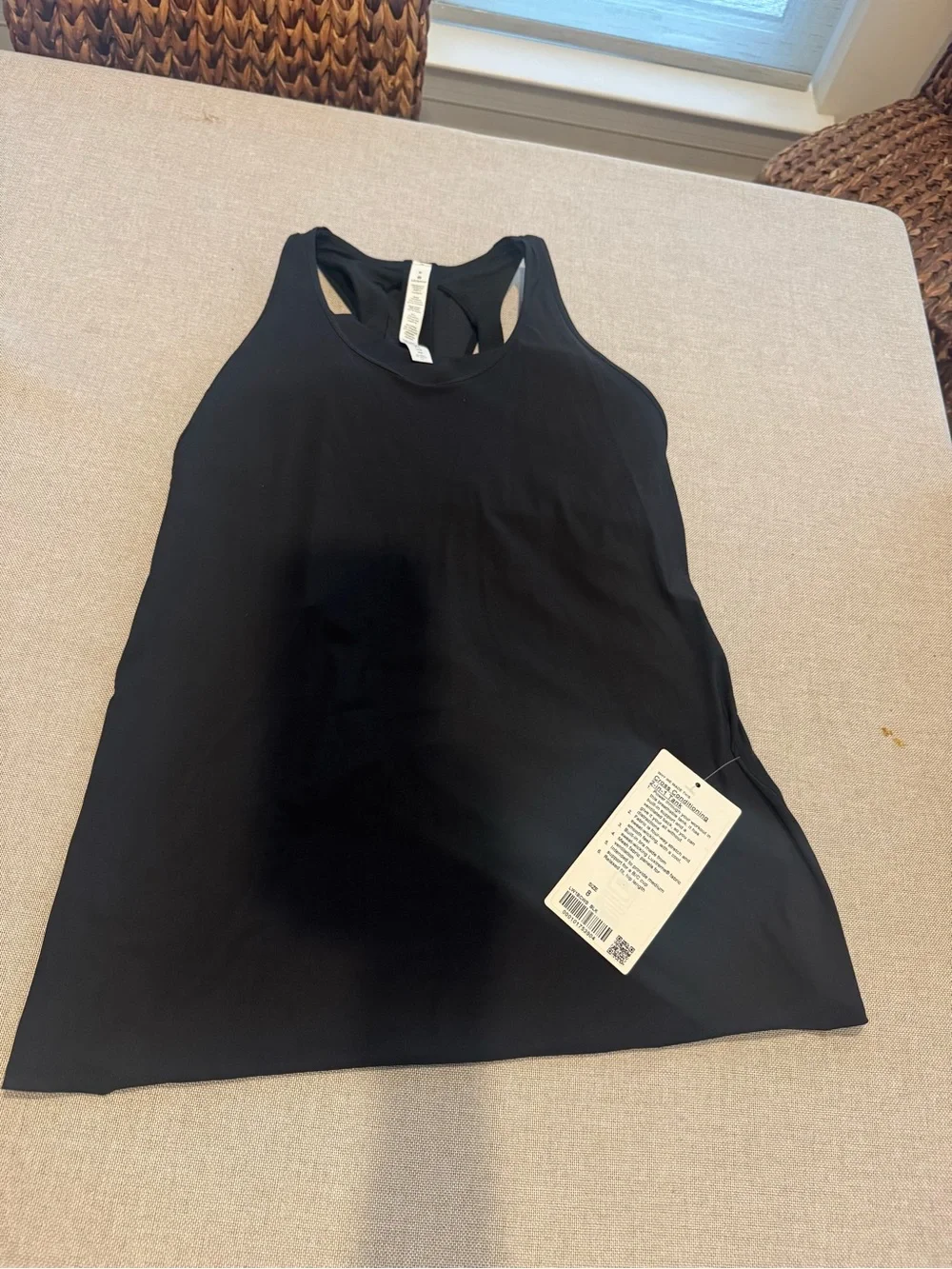 NWT Lululemon Cross Conditioning 2-in-1 Tank Black Medium Support B/C Cup Size 8